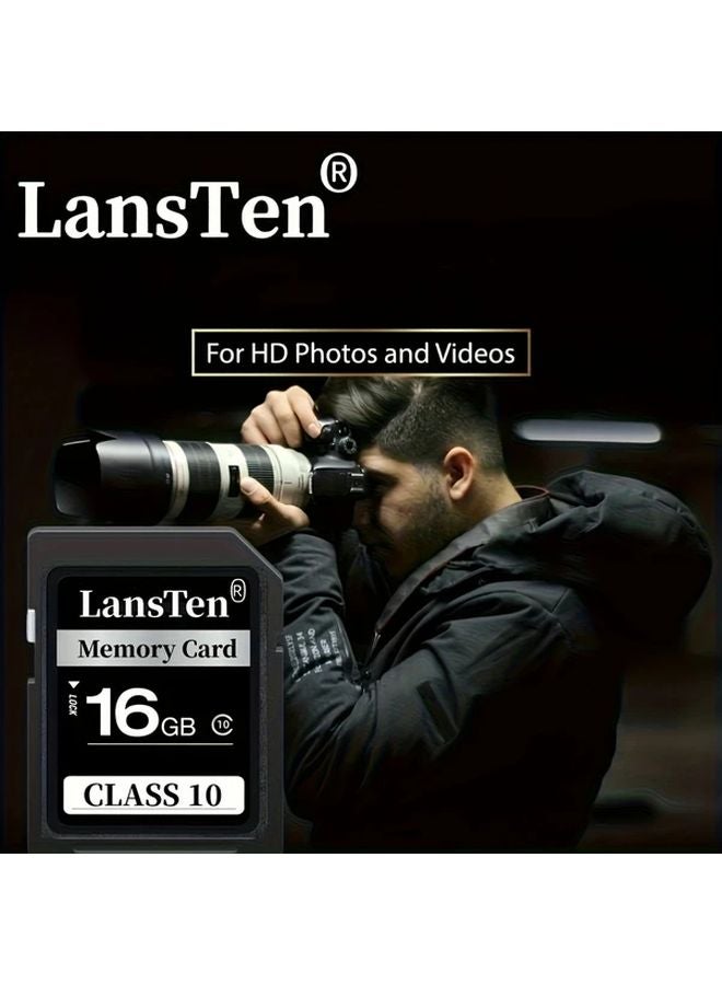 LansTen 16GB High Speed Class 10 Memory Card 4K Video Support For Camera Smartphone - Image 3